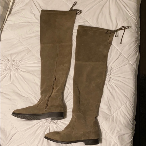 Tan Over the Knee Boots - Picture 1 of 3